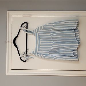 Old Navy Striped Peplum Topw with Bow Tie Straps